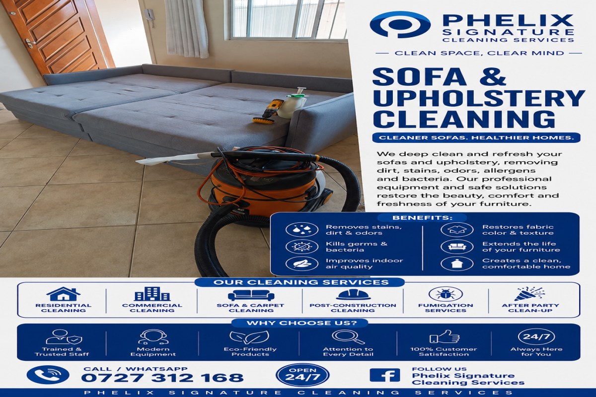 Sofa and Upholstery cleaning