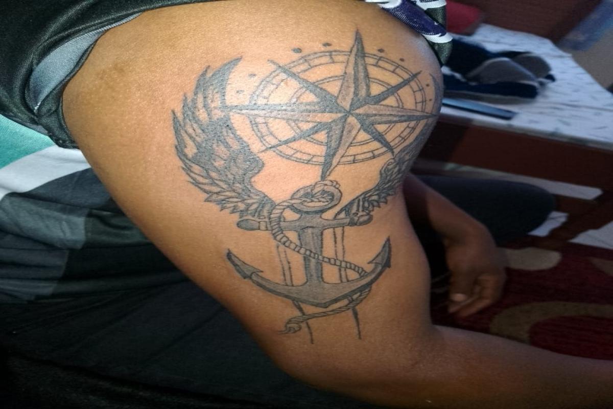 Hand sleeve tattoo