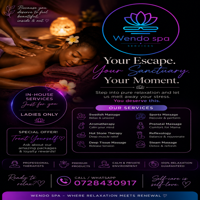 Premium Massage services by Wendo Spa by Lyn Muli (Hair & Beauty)